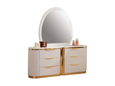 Laurag 6 Drawer Dresser With Mirror