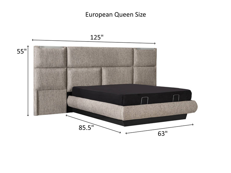 Luca European Storage Bed