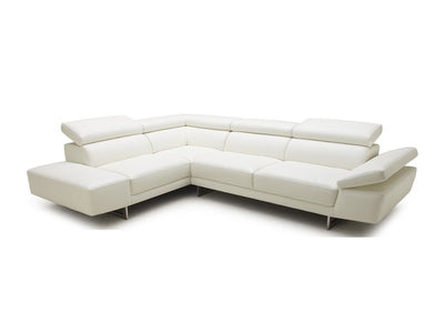 1717 Italian 117.3" / 88.6" Wide Leather Sectional