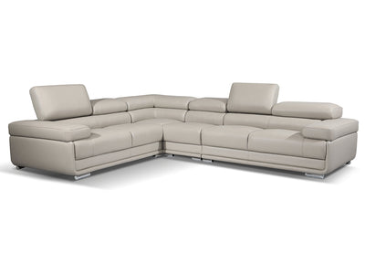 2119 126" / 102" Wide Leather Sectional