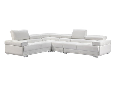 2119 126" / 102" Wide Leather Sectional