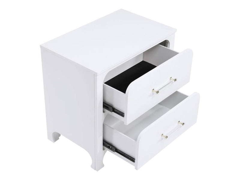 Anastasia 26.5" Tall 2 Drawer Nightstand