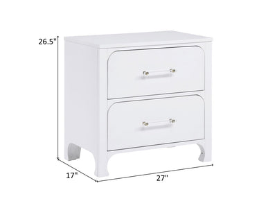 Anastasia 26.5" Tall 2 Drawer Nightstand