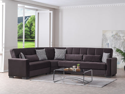 Armada 124" / 100" Wide Convertible Sectional