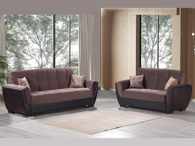 Armada Air Partial Leather Living Room Set