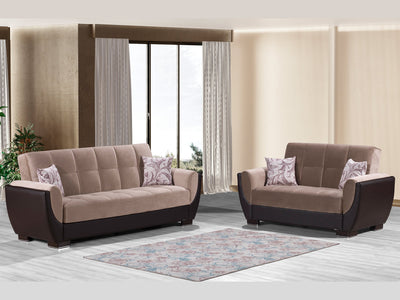 Armada Air Partial Leather Living Room Set