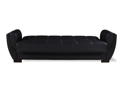 Armada Air Leather 87" Wide Convertible Sofa