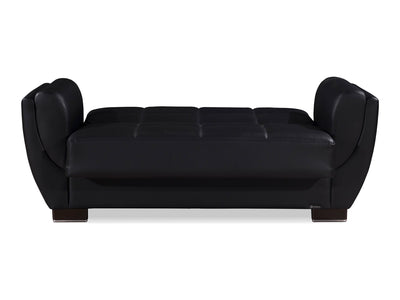 Armada Air Leather 63" Wide Convertible Loveseat