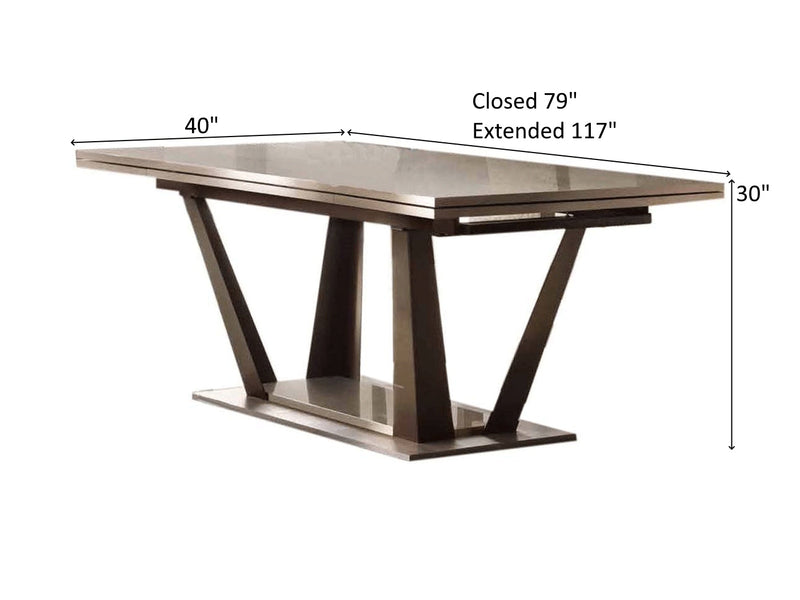 Arredo Ambra 117" / 79" Wide Extendable Dining Table