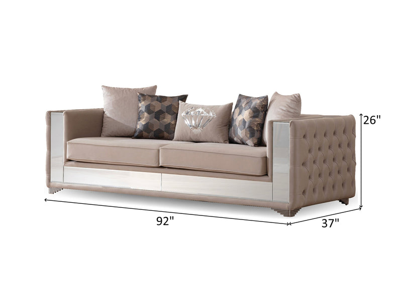 Austin Empi 92" Wide Tufted Sofa