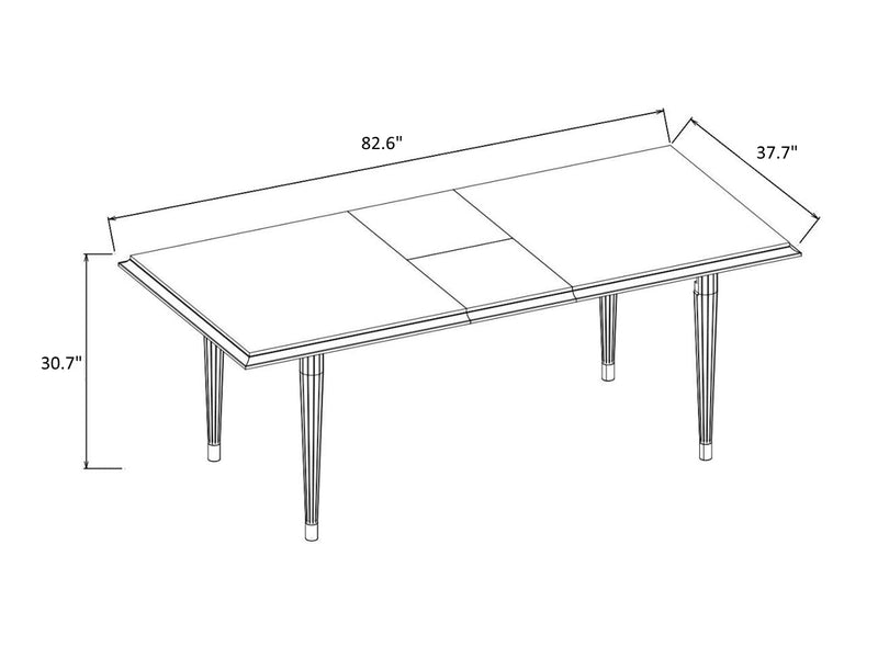 Gravita 6-8 Person Extendable Dining Room Set