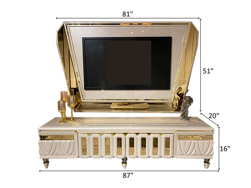 Berlinss 87" Wide TV Stand