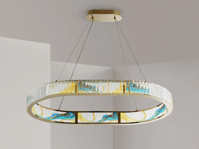 Boeseman Colorful 42" Wide Squoval Chandelier