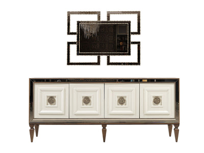 Carmen 83" Wide 4 Door Buffet With Mirror