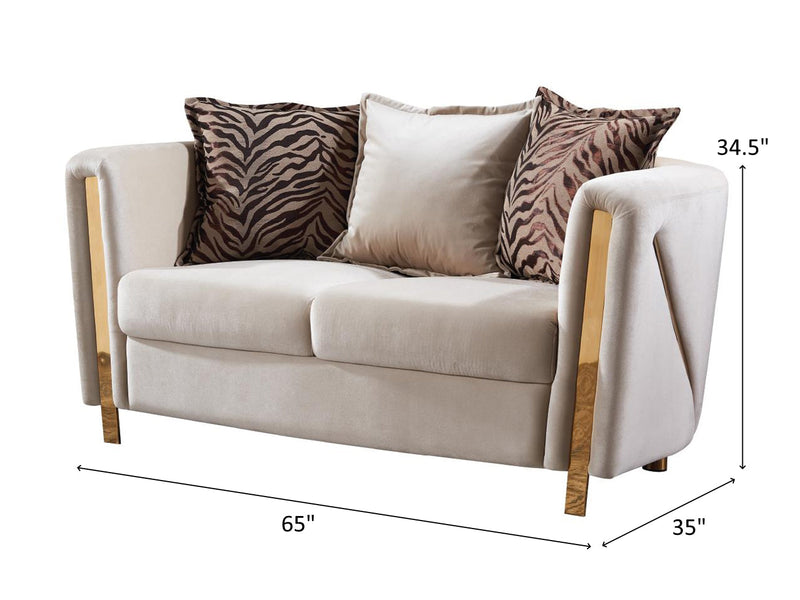 Chanelle 65" Wide Loveseat