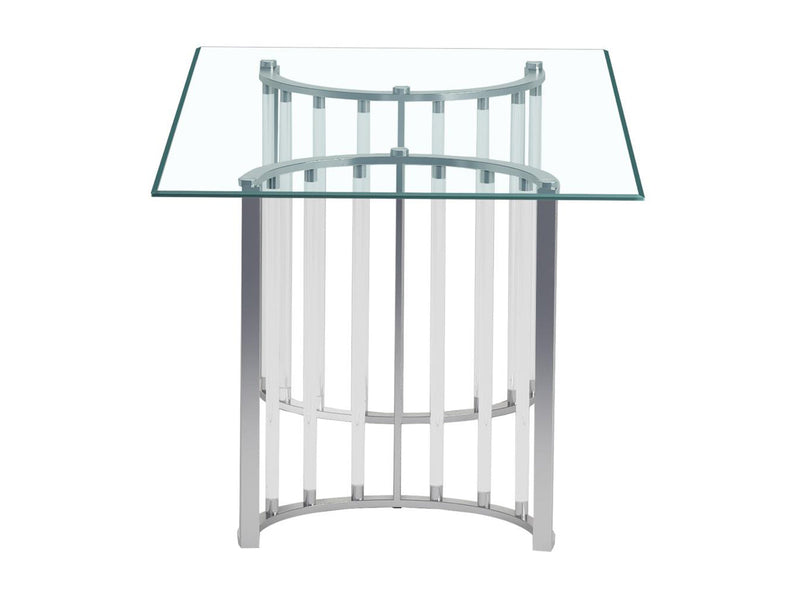 Trisha 72" Wide Glass Dining Table