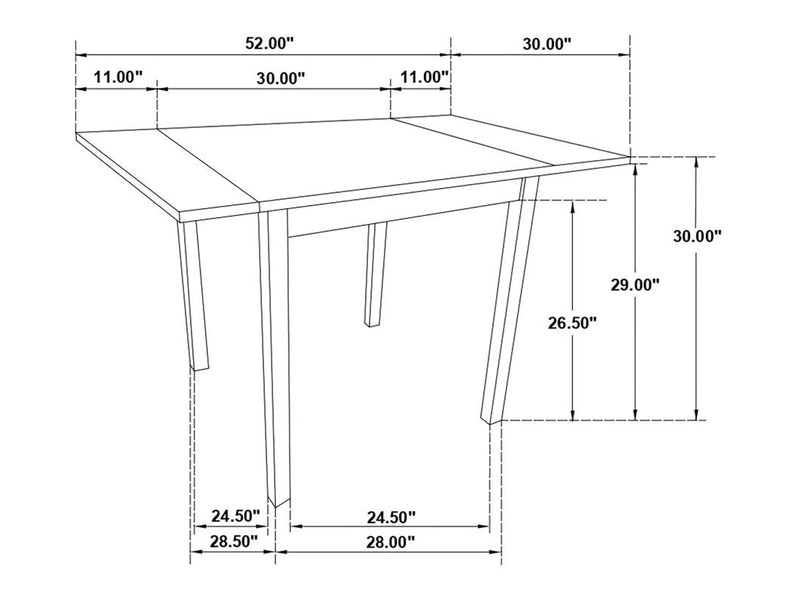 Kelso 4 Person Extendable Dining Room Set