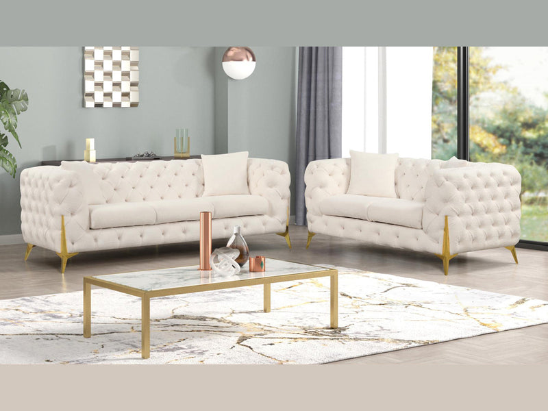 Contempo 67.3" Wide Tufted Loveseat