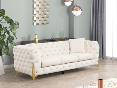 Contempo 84.3" Wide Tufted Sofa