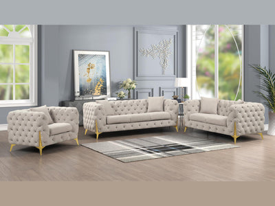 Contempo 67.3" Wide Tufted Loveseat