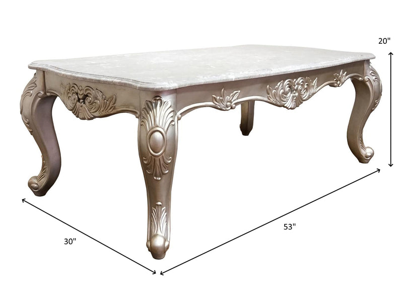 Emily 53" Wide Traditional Coffee Table