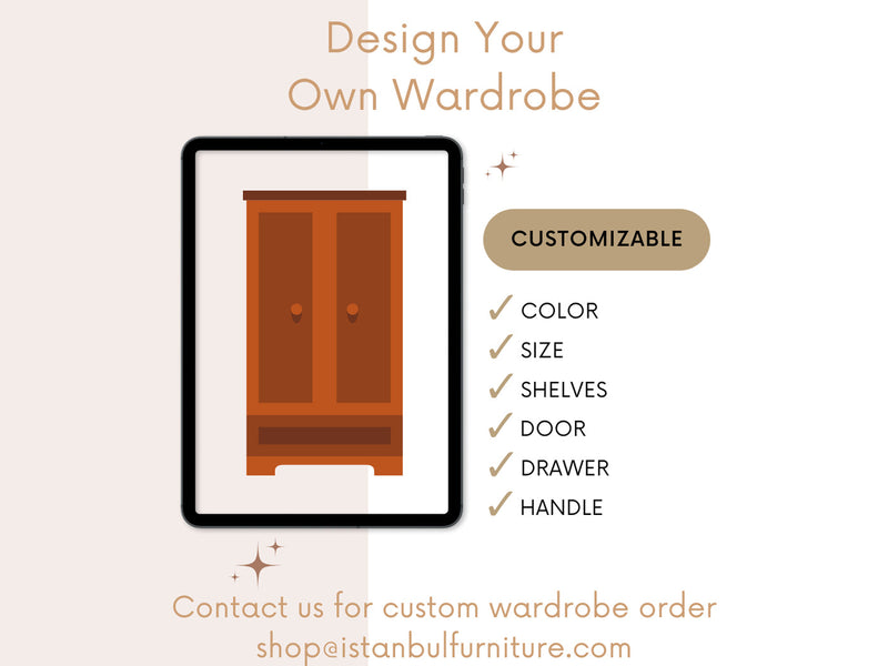 Central L-12A Customizable Wardrobe