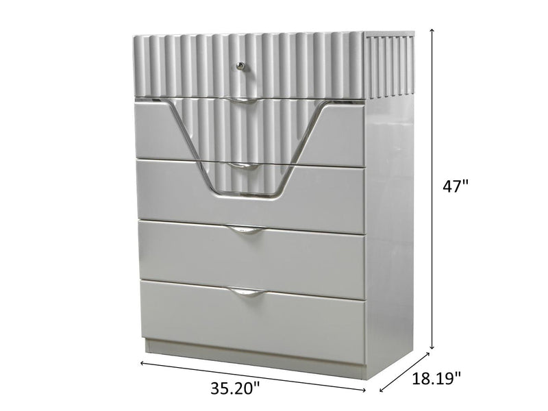 Da Vinci Gala 35.2" Wide 5 Drawer Chest