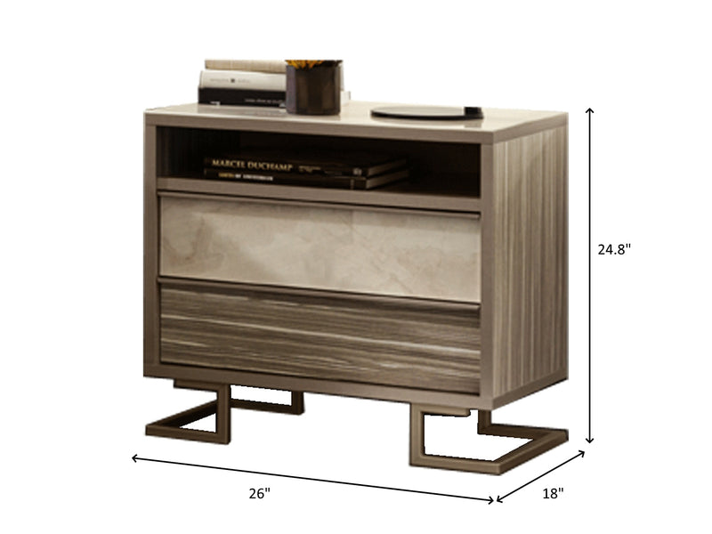 Luce 26" Wide Nightstand