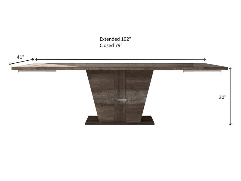 Medea 79" / 102" Wide 6-8-10 Person Extendable Dining Table