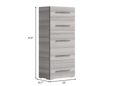 Mia 23" Wide 5 Drawer Chest