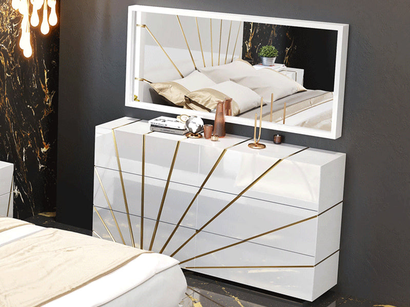 Oro White Bedroom Set