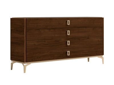 Eva 60" Wide 4 Drawer Dresser With Mirror