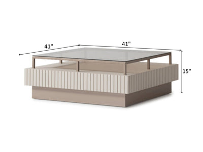 Galante 41" Wide Coffee Table