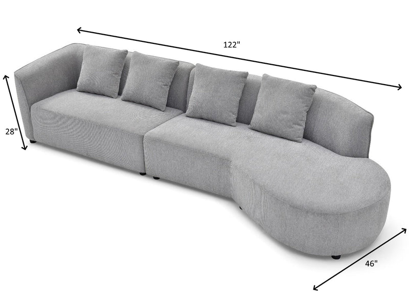 G0883B 122" Wide Sectional