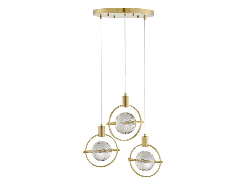 Hollywood Circle 18" Wide Chandelier