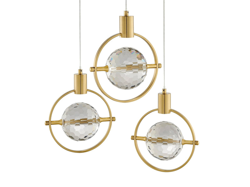 Hollywood Circle 18" Wide Chandelier