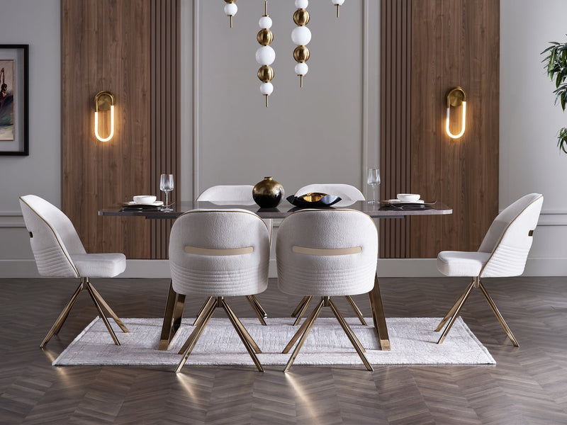 Veronica 6 Person Dining Room Set