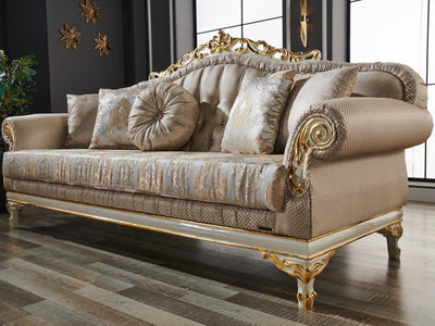 Kardelen 64" Wide Tufted Traditional Loveseat