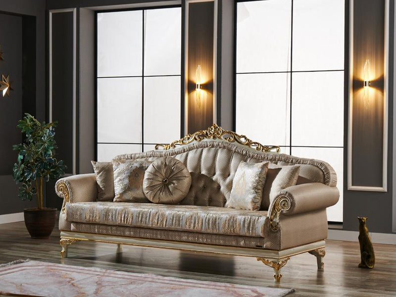 Kardelen 64" Wide Tufted Traditional Loveseat