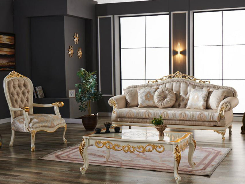 Kardelen 64" Wide Tufted Traditional Loveseat