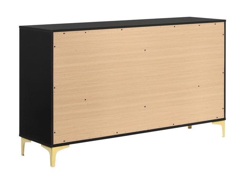 Kendall 58.5" Wide 6 Drawer Dresser With Mirror