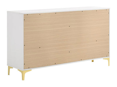 Kendall 58.5" Wide 6 Drawer Dresser With Mirror