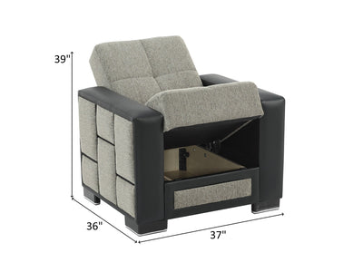 Loft 37" Wide Convertible Armchair