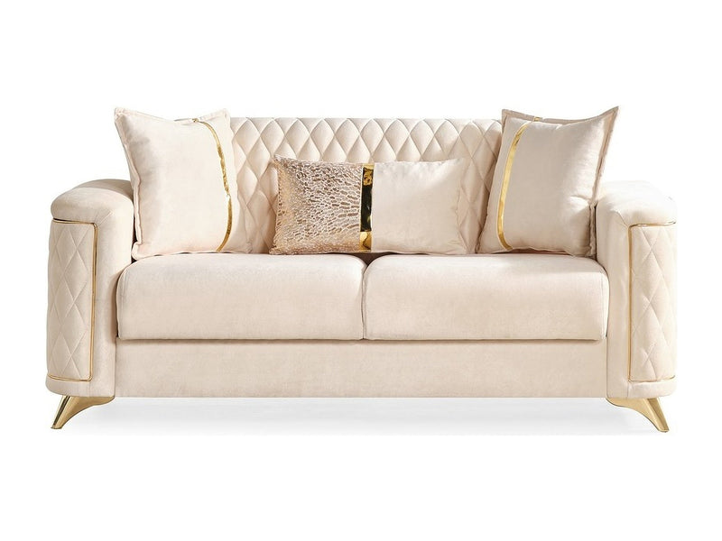 Luna Gala 72" Wide Convertible Loveseat