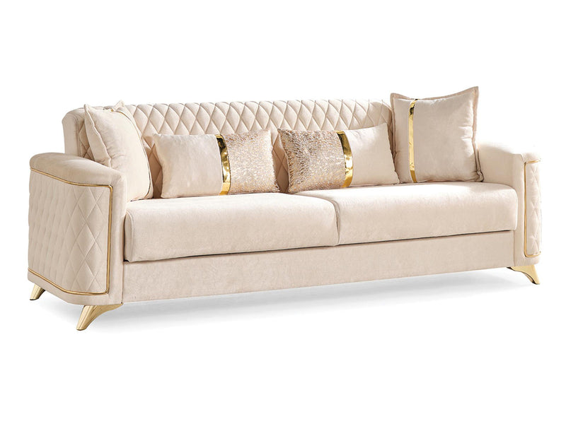 Luna Gala 88" Wide Convertible Sofa