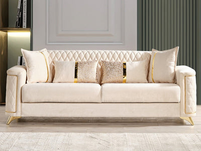 Luna Gala 88" Wide Convertible Sofa