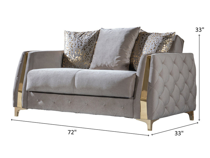 Lust 72" Wide Convertible Loveseat