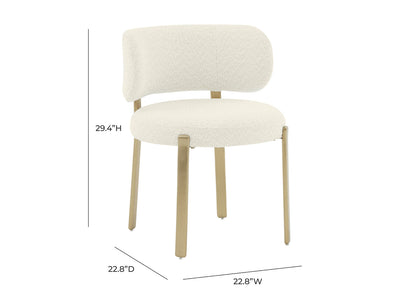 Margaret 22.8" Wide Boucle Dining Chair