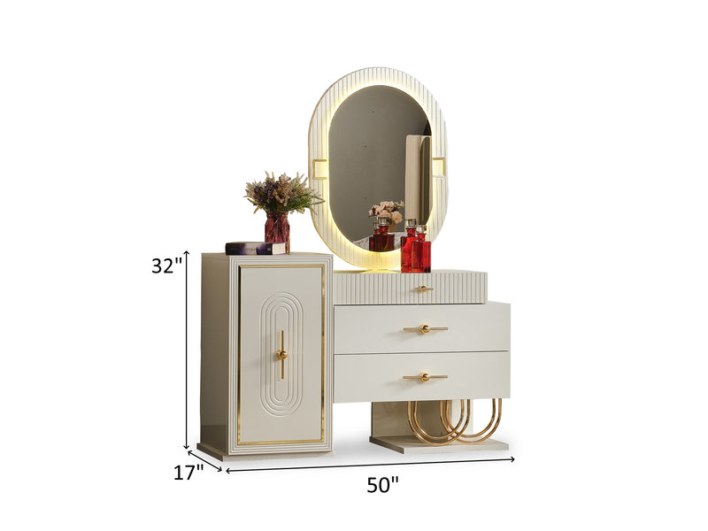 Marsel 50" Wide Dresser With Mirror