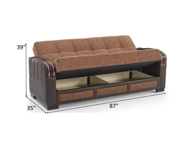 Maya 87" Wide Convertible Sofa